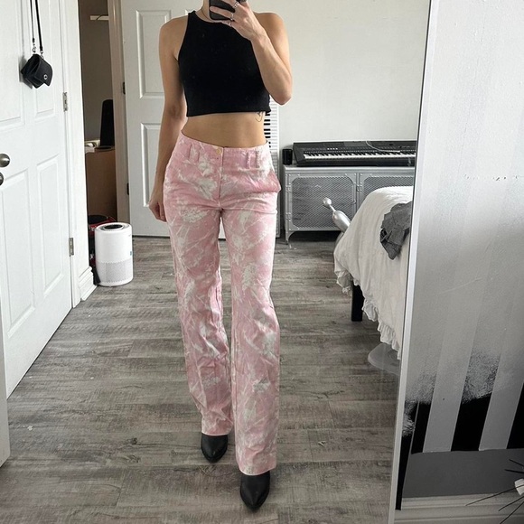 Anthropologie Water Colour Print Pants - Picture 3 of 4